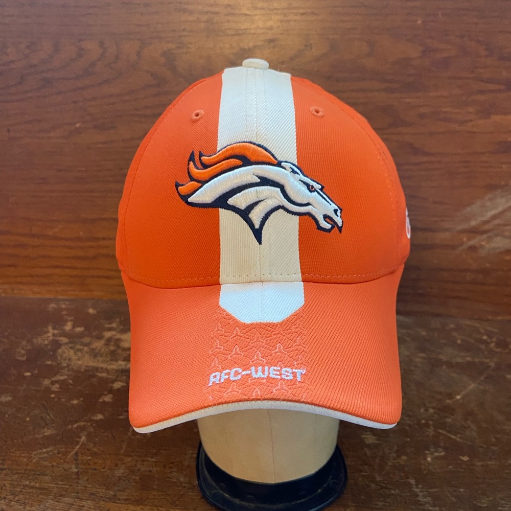 Orange and White Cap with Horse Logo